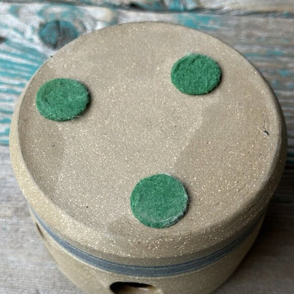 Ballard‎ Candle Holder Pottery Stoneware Diffuser 5.5" Warmer Wax Floral Signed - Picture 6 of 11